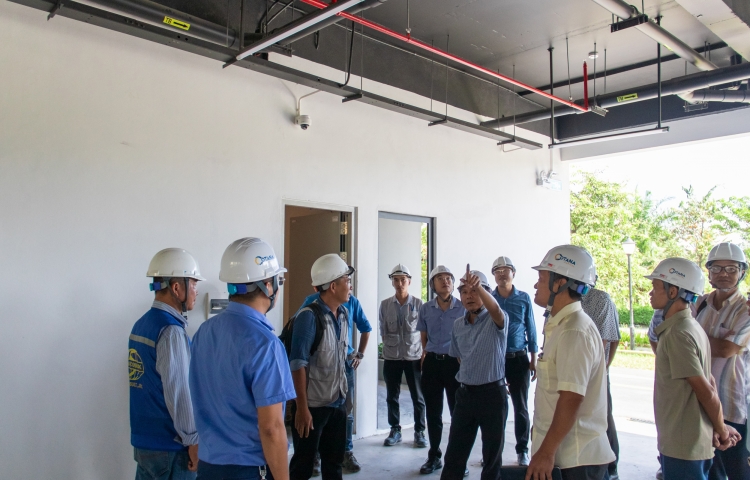 ĐOÀN KIỂM TRA SỞ XÂY DỰNG TP. HUẾ KIỂM TRA CÔNG TÁC NGHIỆM THU HOÀN THÀNH TOÀ XH1 (W1-WEST SKY)